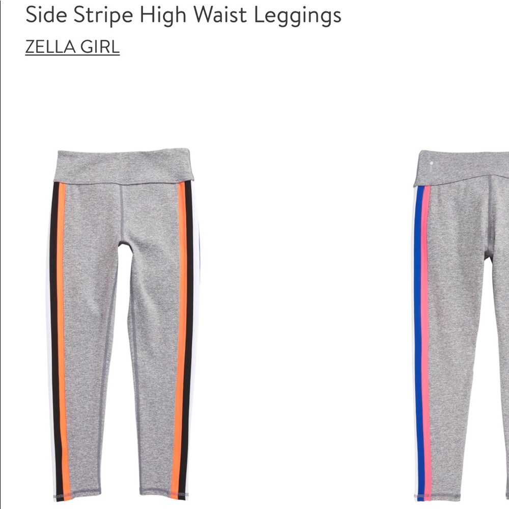 ZELLA GIRL Side Stripe High Waist Leggings